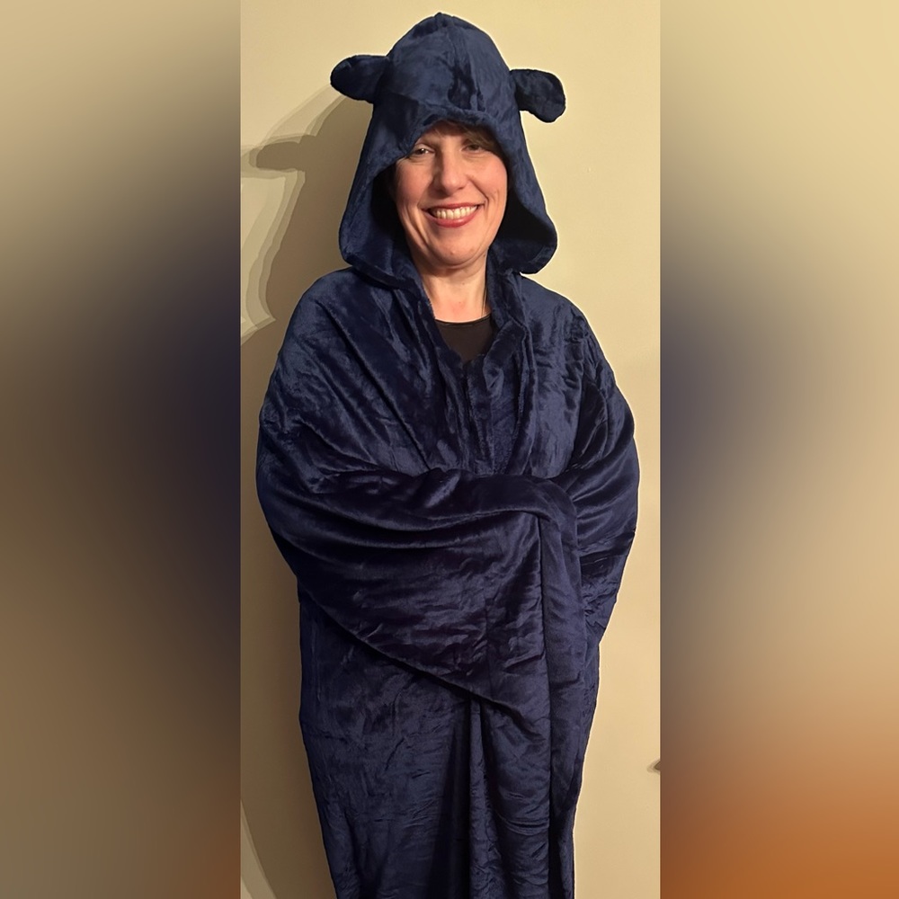 Choc Chick Wearable Blue Blanket - 60x70